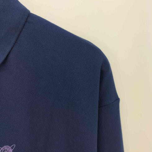 チャップスラルフローレン CHAPS RALPH LAUREN 80s デッドストック ワンポイント刺繍 L/S ポロシャツ 長袖  メンズ import:XL